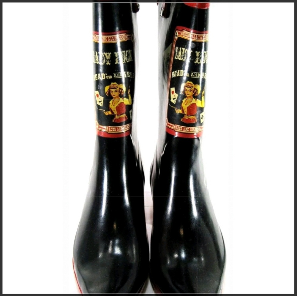 NOMAD Yippy Lady Luck Rain Mud Cowboy Western Boot